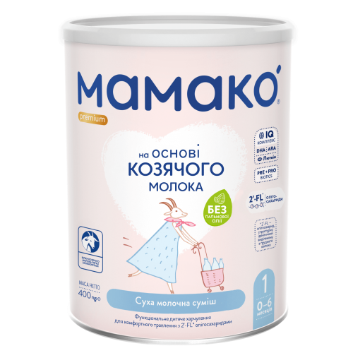 Детская смесь на основе козьего молока Mamako Premium 1 0-6 мес 400 г 1105302