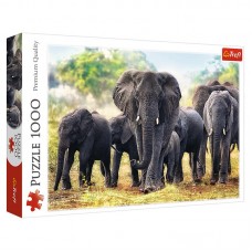 Пазлы Trefl Африканские слоны 1000 шт 10442