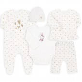 Набор одежды для новорожденных Bembi 1 - 3 мес Интерлок Молочный КП279