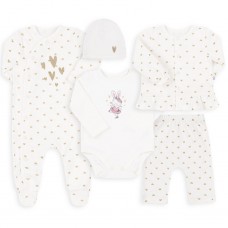Набор одежды для новорожденных Bembi 1 - 3 мес Интерлок Молочный КП279