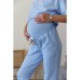 Спортивные штаны для беременных Lullababe Shanghai Blue Голубой LB10SH107