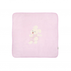 Велюровый плед для новорожденных Turkey Розовый 100х100 см 5105