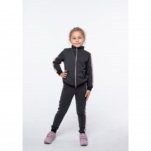 Детский спортивный костюм для девочки Vidoli от 9 до 11 лет Темно серый G-20629W