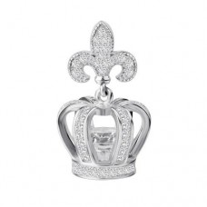Серебряный кулон женский Silvex Королевская корона ПК2Ф/1046
