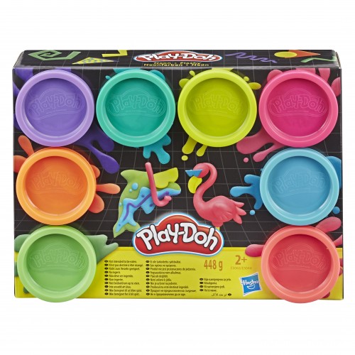 Пластилин Hasbro Play-Doh Compounds Neon 8 шт E5044_E5063