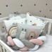 Бортики в кроватку Маленькая Соня Art Design Улитка Розовый/Серый 0739616