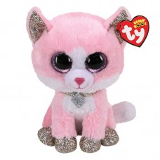 Мягкая игрушка TY Beanie Boo&#39;s Розовый котенок Fiona 15 см 36366