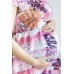 Платье для беременных Dianora белое с сиреневым 1720 0000
