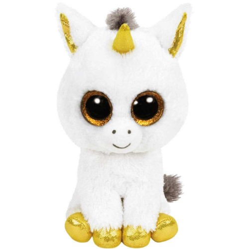 Мягкая игрушка TY Beanie Boo's Белый единорог Pegasus 15 см 36179