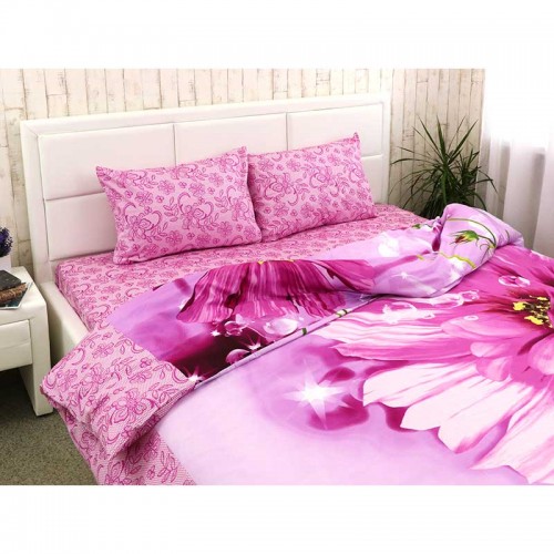 Комплект постельного белья евро Руно Fuchsia Сиреневый/Розовый 845.137К_20-1319 Fuchsia