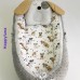 Кокон для новорожденных Happy Luna Babynest Plush Серый/Коричневый 0186