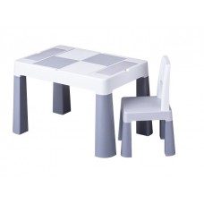 Детский стол и стул Tega baby Мултифан Еко 1+1 Серый MF-004-106