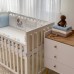 Бортики в кроватку Маленькая Соня Art Design Baby Teddy Белый/Голубой 0739107