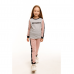 Детский костюм для девочки из двунитки Vidoli от 11 до 12 лет Пудровый G-22665W_gray
