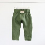 Льняные штаны шорты детские Magbaby Ivon 9-24 мес Зеленый 131452