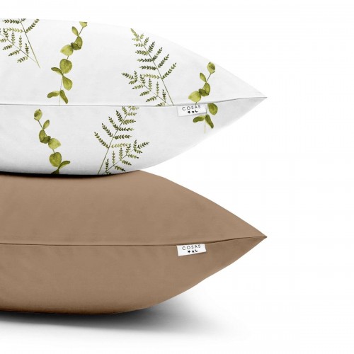 Наволочка на подушку Cosas евро набор 2 шт 50х70 см Зеленый/Коричневый SetPillow_FoliageGreen_Brown_50х70