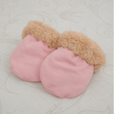 Рукавички для новорожденных "Теплі лапки" Бетис розовый