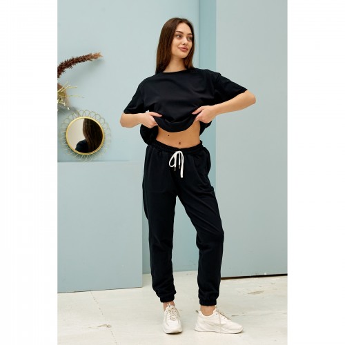 Спортивные штаны для беременных Lullababe Shanghai Black Черный LB10SH136