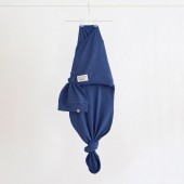 Евро пеленка кокон на липучках и шапка для новорожденных Magbaby Каспер безразмерная Синий 100315