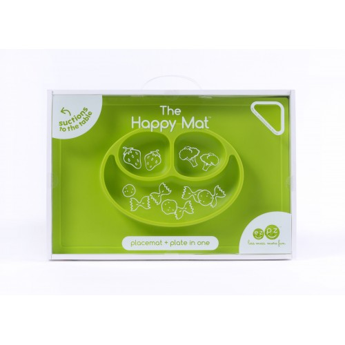 Коврик тарелка EZPZ Happy Mat Зеленый