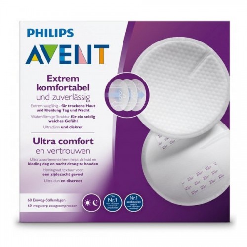 Одноразовые вкладыши Philips Avent SCF254/61 для бюстгальтера 60 шт