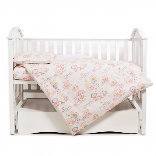 Детское постельное белье в кроватку Twins Comfort Светло-розовый 3 элем 3051-C-013