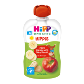 Детское пюре органическое фруктовое HiPP HiPPiS Pouch Яблоко Банан с печеньем 100 г 8508