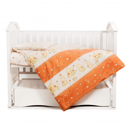 Детское постельное белье в кроватку Twins Comfort Терракотовый 3 элем 3051-C-018