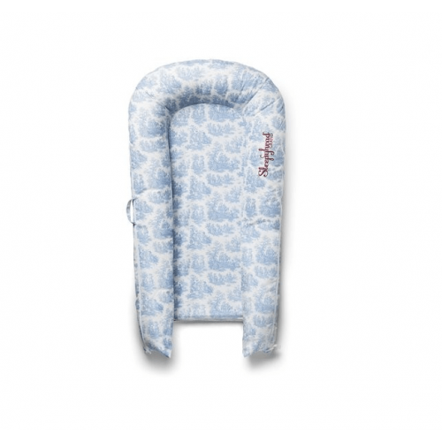 Сменный чехол для матраса-кокона SleepyHead Grand (9-36 мес.), Toile De Jouy Dusty Blue