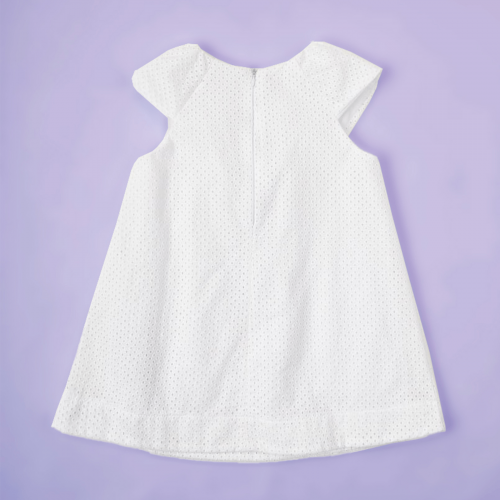 Платье для девочки с коротким рукавом Krako Белый от 7 до 8 лет 4045D21