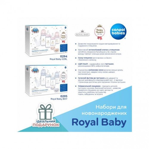 Набор бутылочек для новорожденных Canpol babies Royal Baby Boy Голубой 0295