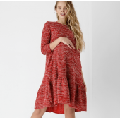 Платье Dianora для беременных и кормящих мам красный меланж 1858 0000