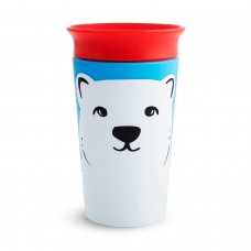 Чашка непроливайка Munchkin Miracle 360 WildLove Медведь 266 мл Красный/Голубой 051779