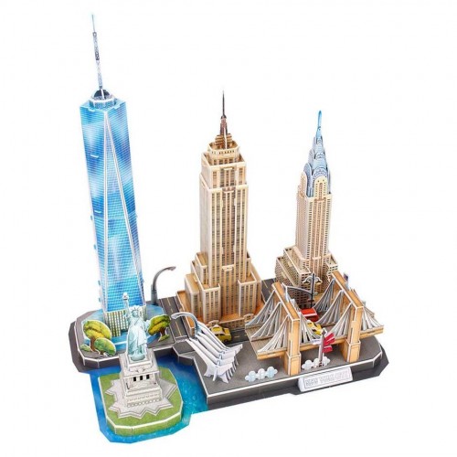 3D пазл CubicFun City Line Нью-Йорк 123 шт MC255h