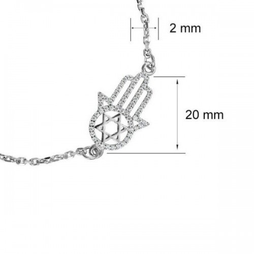 Серебряный браслет женский UMAX Рука Фатимы 4132