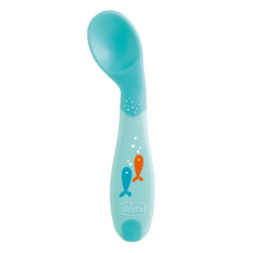 Ложка Chicco First Spoon 8 м+ Голубой 16100.20