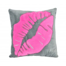 Декоративная подушка Тигрес Pink lips Серый/Розовый ПД-0369