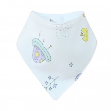Слюнявчик для новорожденных Minikin Шатл Молочный/Фиолетовый 226903