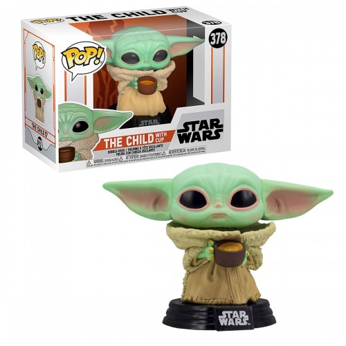 Игровая фигурка Funko POP! Mandalorian Baby Yoda Мандалорец Малыш с чашкой 49933