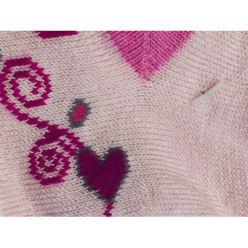 Носки с сердечком Bimbus Italy розовые 00 - до 9 см