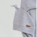 Евро пеленка кокон на липучках и шапка для новорожденных Magbaby Каспер безразмерная Серый меланж 103420