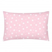 Наволочка на подушку для подростков Cosas евро 50х70 см Розовый/Белый StarfallRose_50
