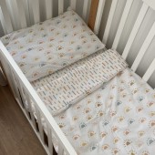Детское постельное белье в кроватку ELA Textile&Toys Божьи коровки/Штрихи BD002SN