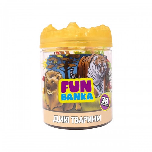 Игровой набор Fun Banka Дикие животные 38 шт 320385-UA