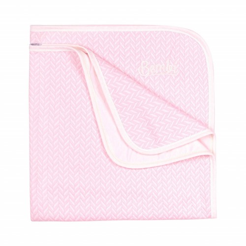 Плед для новорожденных Bembi Капитоне Розовый 90х90 см ОД15