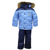Зимний костюм детский куртка и полукомбинезон Беби лайн Голубой/Синий от 3.5 до 4.5 лет Z-73-15