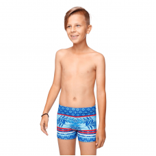 Детские плавки для мальчика Keyzi Синий/Красный 10-14 лет Leaf