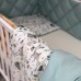 Детское постельное белье и бортики в кроватку Маленькая Соня Baby Mix Bamby с друзьями Желтый/Мятный 0291597