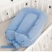 Кокон для новорожденных Oh My Kids Soft OMK Sky blue Пике Голубой Поролон 2 см КК-242-OMK