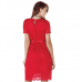 Платье для беременных нарядное To Be Гипюр Красный 3123
